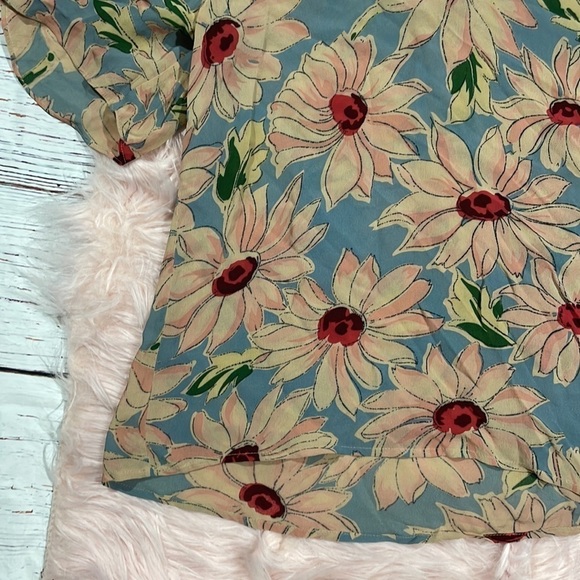 Trelise Cooper Daisy Floral Patterned Rayon Duke Blouse - Picture 4 of 10